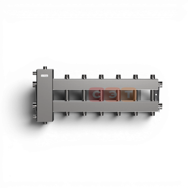 BMSS-150-7DU (нерж., до 150 кВт, подкл. котла G 1½″, 3+3 контура G 1″, боковой контур G 1½″)